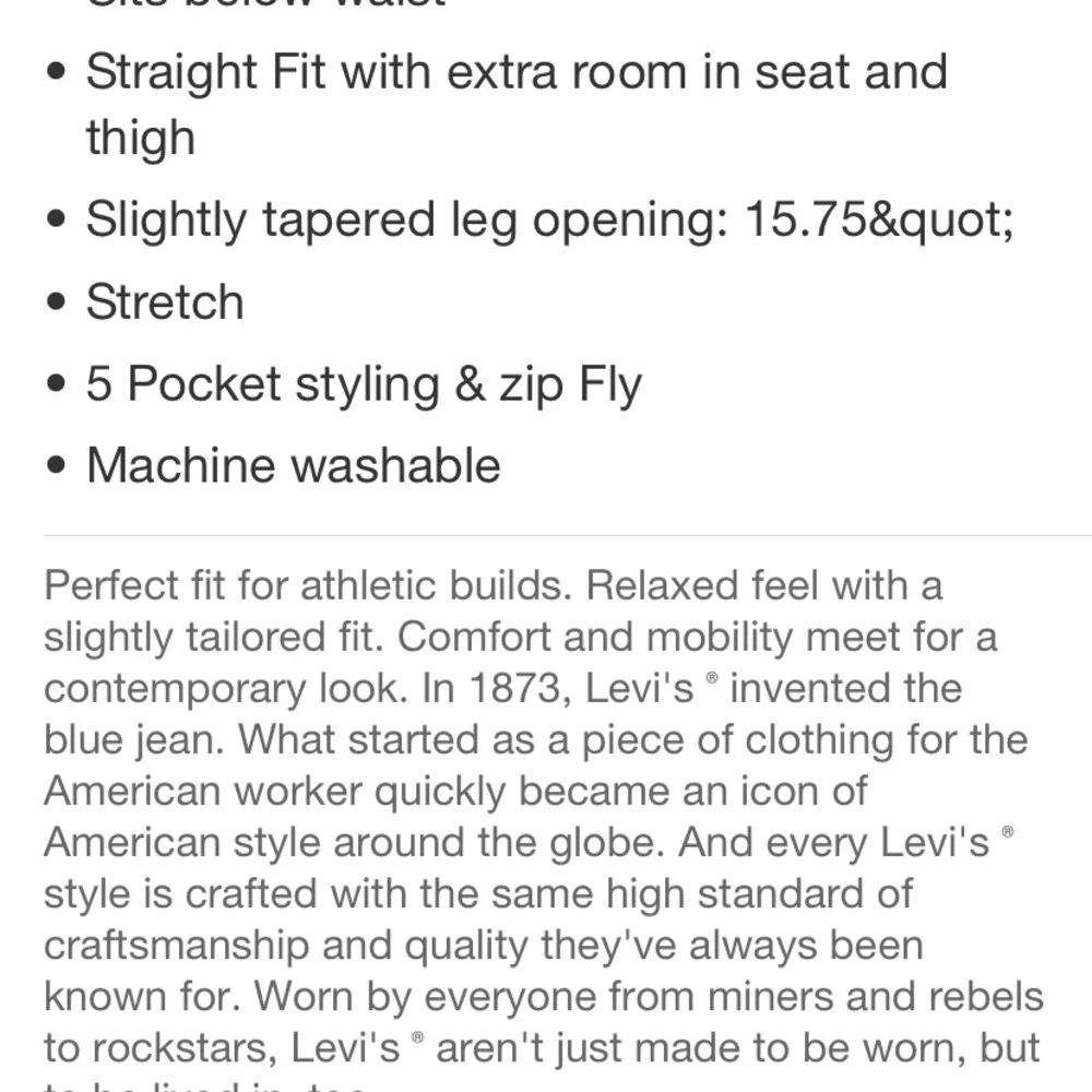 Levi's Men's 541™ Athletic Fit Taper Jeans - Dark Blue Denim 40×30